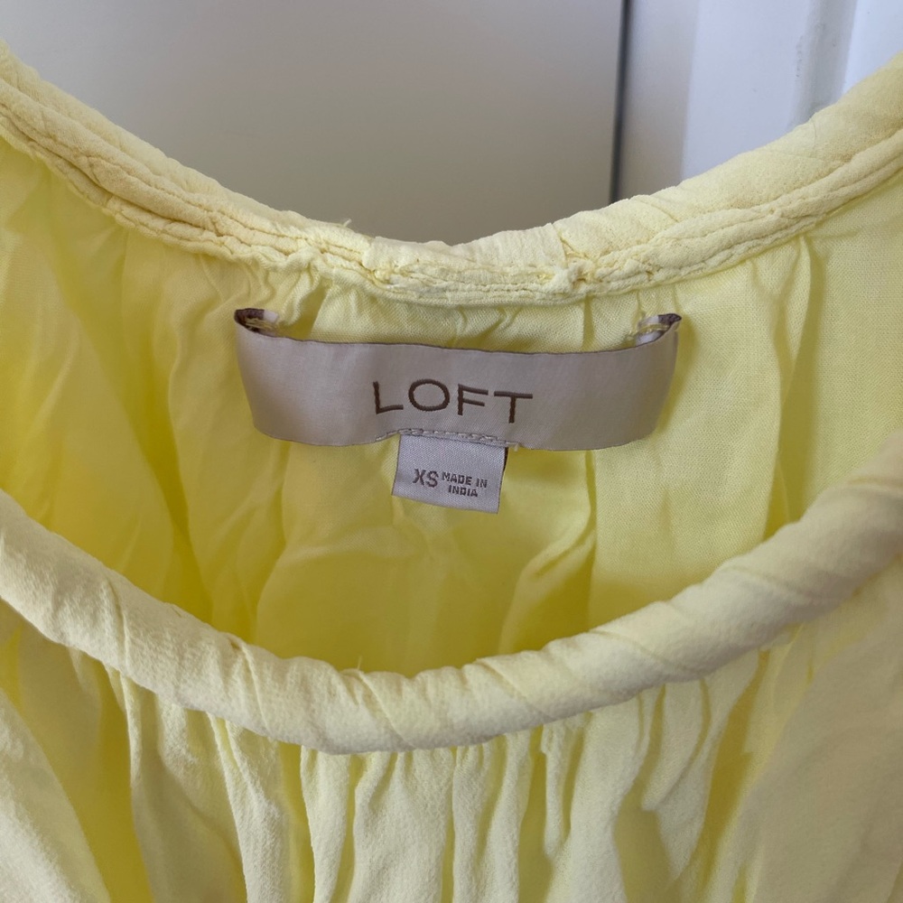 LOFT Light Yellow Camisole Top - Picture 3 of 4